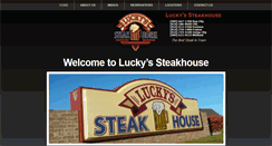 Desktop Screenshot of luckyssteakhouse.com