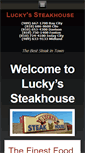 Mobile Screenshot of luckyssteakhouse.com